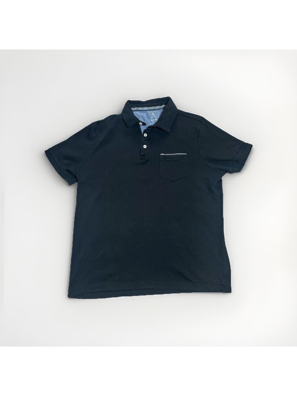 Tahari Polo Shirt Men’s Size XL Black Short Sleeve 100% Cotton Collared Golf
